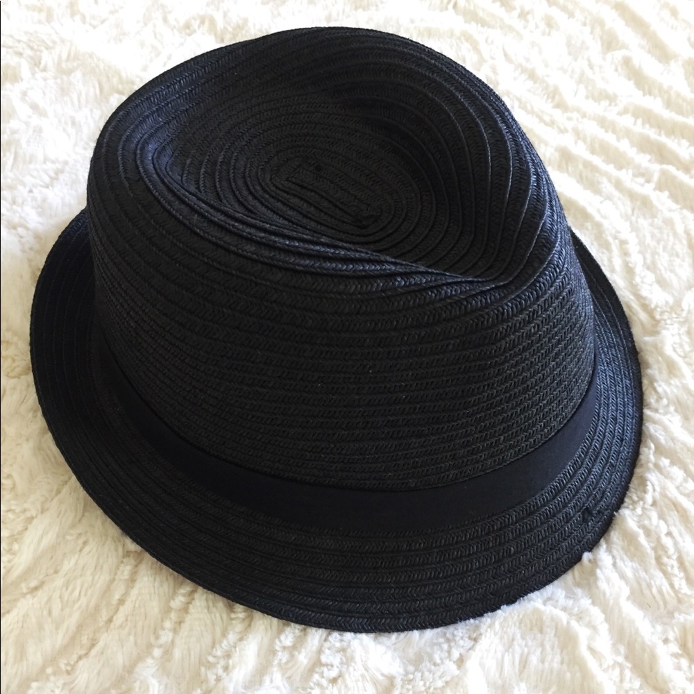 Guess woven black bucket hat size M womens